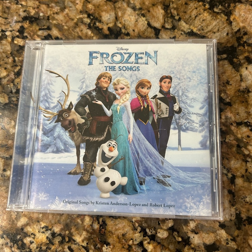 Disney Frozen Soundtrack CD with Blue Snowflake Design